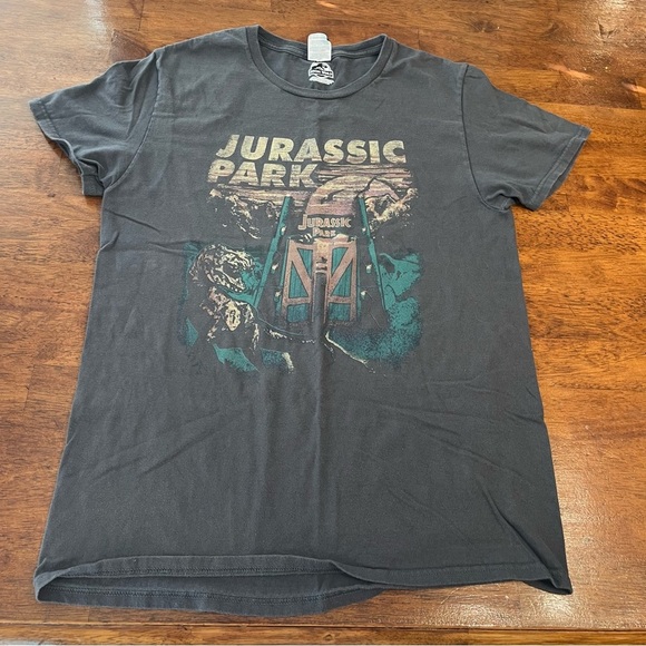 Vintage Russell Athletics gray Jurassic World Jurassic park T shirt size medium - Picture 1 of 9